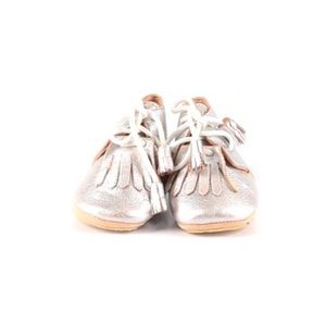 EZPZ Easy Peasy Girls silver Booties